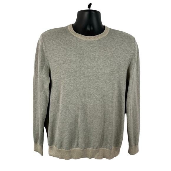 Vineyard Vines Wool Sweater Feeder Stripe Double Knit Crew Size Medium - Picture 1 of 13